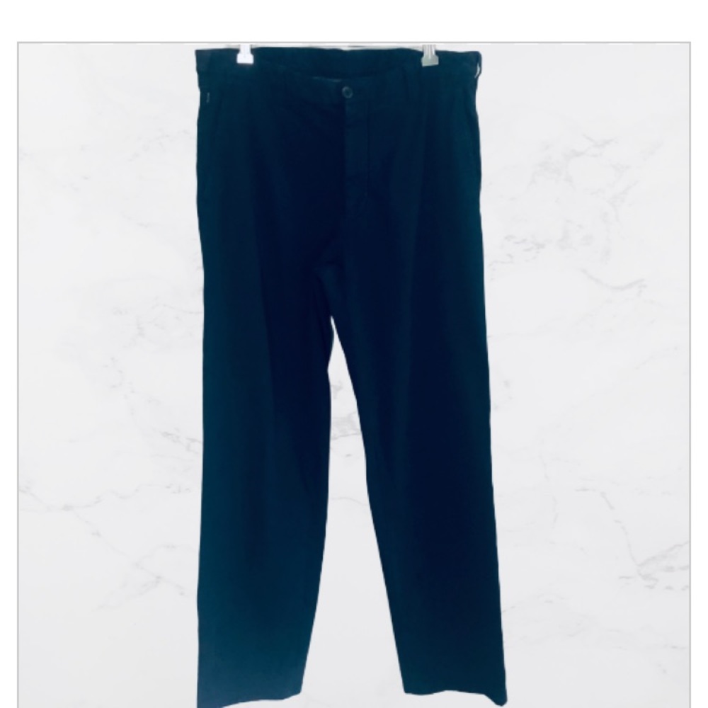 Armani Collezoni Navy Cotton Twill Trousers 34x30